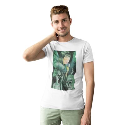 T-shirt à couverture verte Junji-Ito