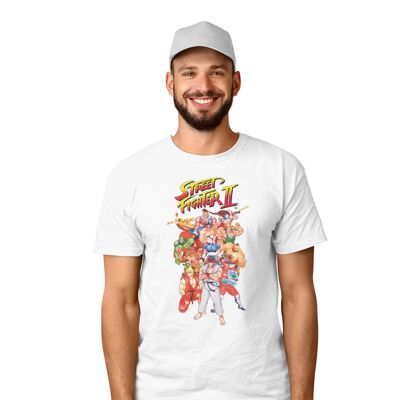 T-shirt Streetfighter 2 Coup de groupe