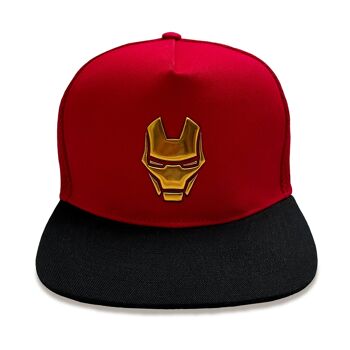 Marvel Comics Avengers Iron Man Face Casquette snapback unisexe pour adulte 1