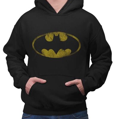 Camiseta con logo desgastado de Batman de DC