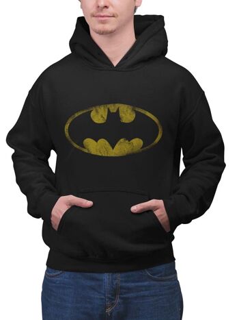 DC Batman - T-shirt à logo géant effet vieilli 1