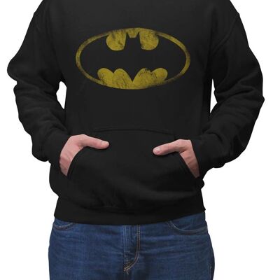 DC Batman - T-shirt à logo géant effet vieilli