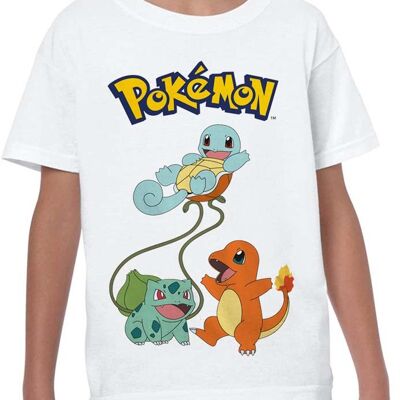 Camiseta Pokemon Trio Original Niño