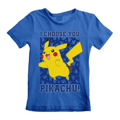 Pokemon scelgo te t-shirt per bambini