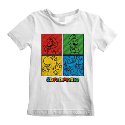 Camiseta Nintendo Super Mario Cuadrados Niño