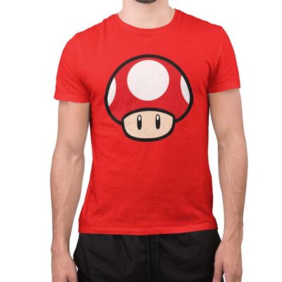 T-shirt pour homme Champignon Super Mario Power Up de Nintendo