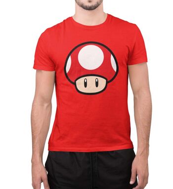 T-shirt pour homme Champignon Super Mario Power Up de Nintendo 1