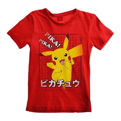 Das T-Shirt des japanischen Kindes Pokemon Pika