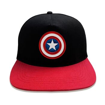 Marvel Comics Avengers Captain America Shield Casquette snapback unisexe pour adulte 1
