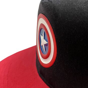 Marvel Comics Avengers Captain America Shield Casquette snapback unisexe pour adulte 5
