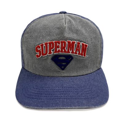 DC Comics Superman Collegiate Text Unisex Adultos Gorra de béisbol