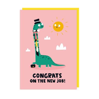 Paquete de 6 tarjetas de dinosaurio New Job