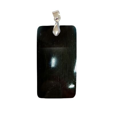 Pendentifs Opale Noire de Madagascar Rectangle Fin