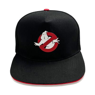 Cappellino snapback unisex per adulti con stemma in gomma con logo Ghostbusters