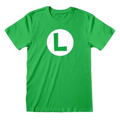 Nintendo Super Mario Luigi Abzeichen T-Shirt