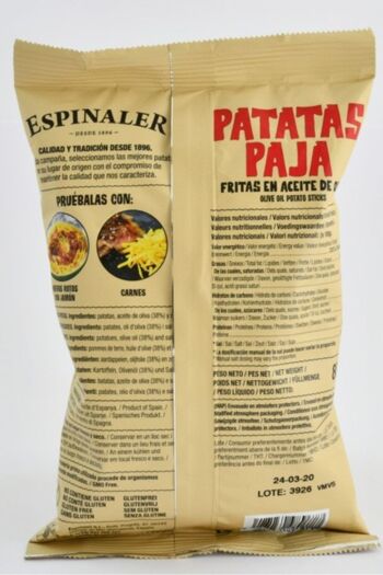 Sachet de Pommes de Terre à Paille (Lanières Extra Croustillantes) ESPINALER 80 grammes 2