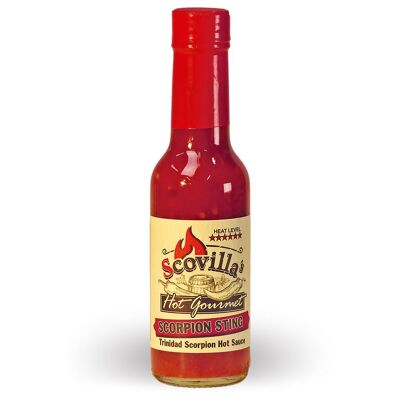Scovilla's Hot Gourmet SCORPION STING Salsa piccante Trinidad Scorpion, 148ml