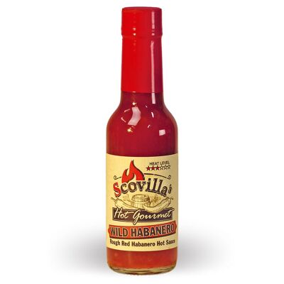 Scovilla's Hot Gourmet WILD HABANERO Sauce piquante rouge rugueuse Habanero, 148 ml
