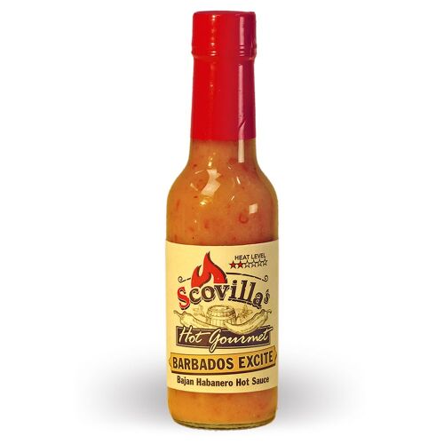 Scovillas Hot Gourmet BARBADOS EXCITE Bajan Habanero Hot Sauce, 148ml