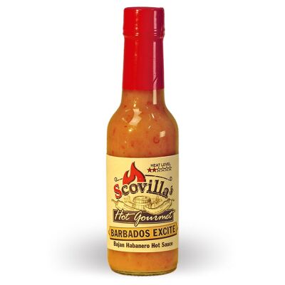 Scovilla's Hot Gourmet BARBADOS EXCITE Bajan Habanero Hot Sauce, 148ml