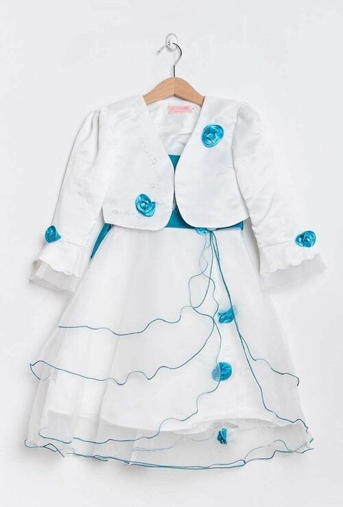 Robe de cérémonie avec boléro Turquoise