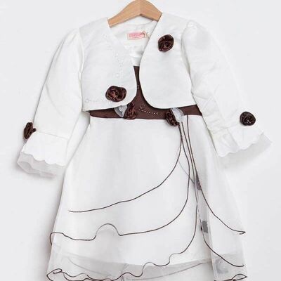 Robe de cérémonie avec boléro Chocolat