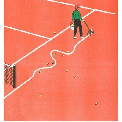 Affiche Simon Bailly - Roland-Garros