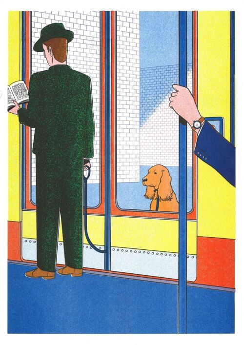 Affiche Simon Bailly - Le métro