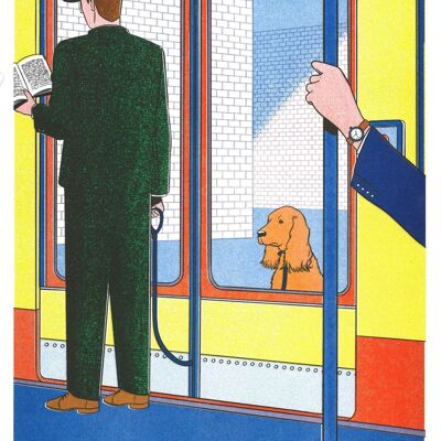 Affiche Simon Bailly - Le métro