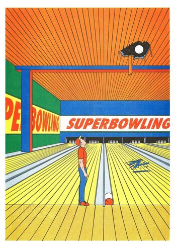 Affiche Simon Bailly - Super bowling 1
