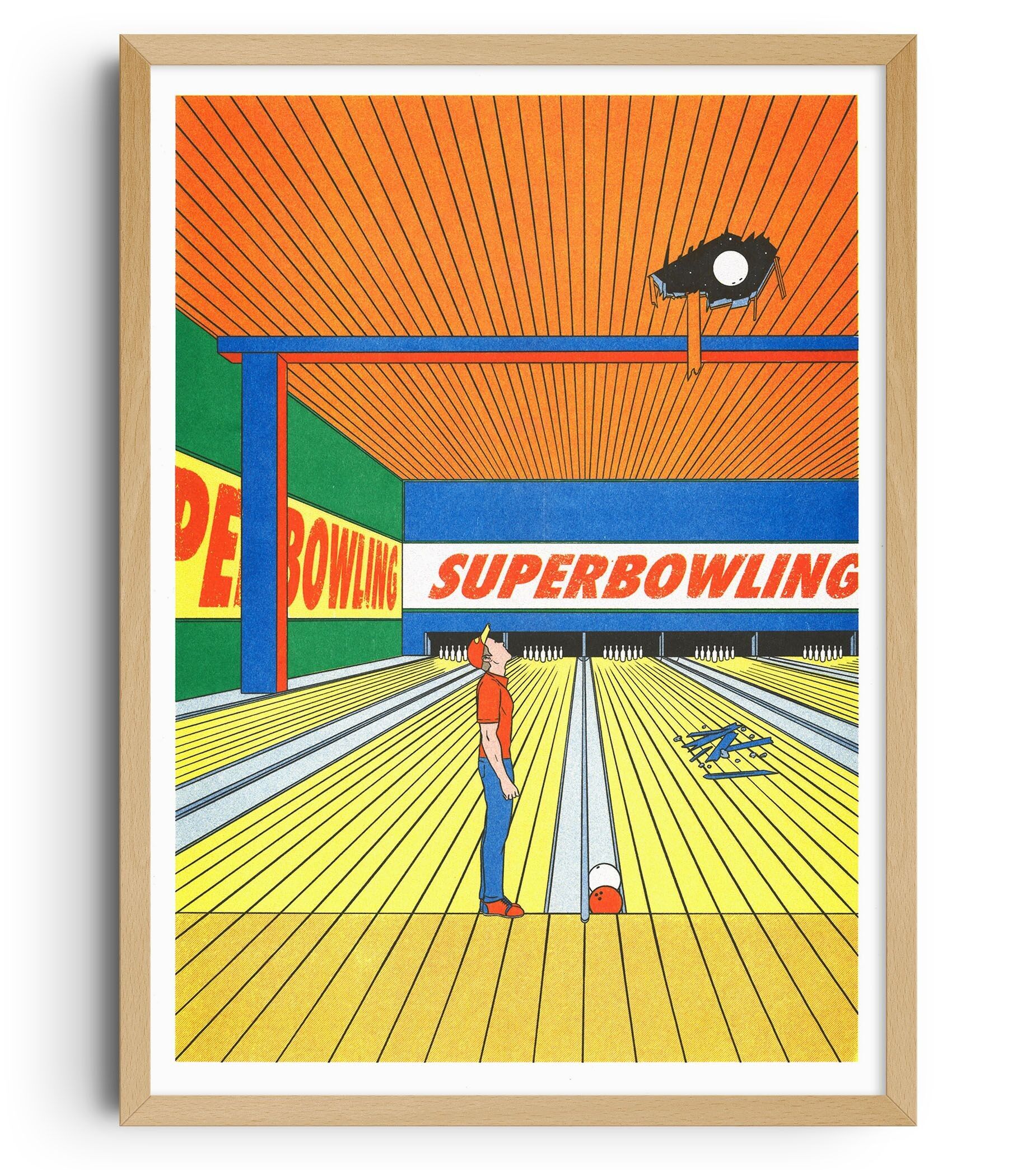 Affiche Simon Bailly - Super bowling
