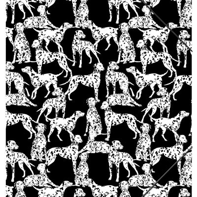 Sammelmappe Black and white dogs