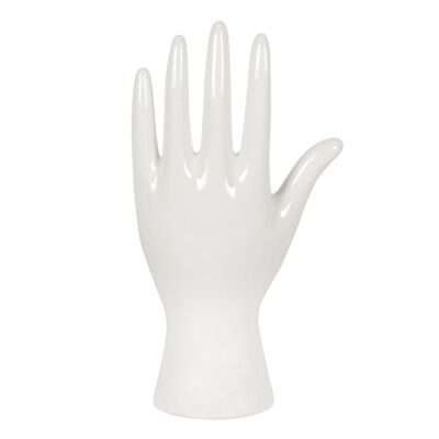White Ceramic Palmistry Hand - Ornament