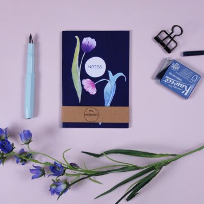 Notebook A6 tulips