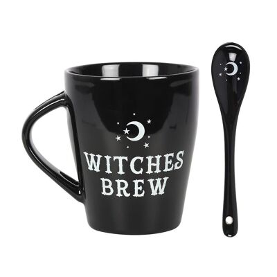 Witches Brew Mug and Spoon Set - 17.5oz Ceramic Mug