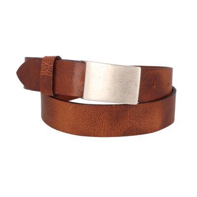 Belt Men Leather Risorsa Koppel Cognac Brown