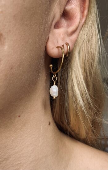 Boucles d'oreilles en perles d'eau douce Mila 1