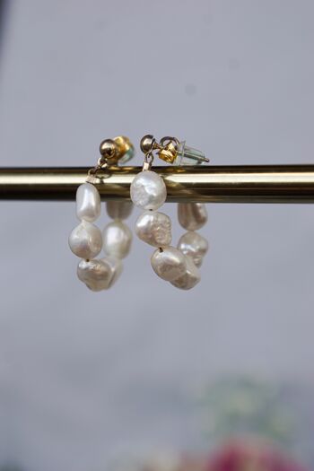 Boucles d'Oreilles Perles d'Eau Douce Valence 3