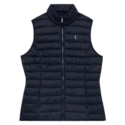 Gilet trapuntato leggero sostenibile da donna