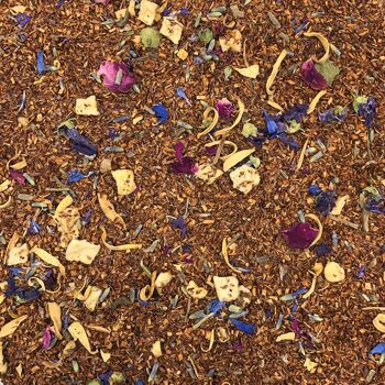 Rooibos Détente | Rooibos à la Fleur d'Oranger, Valériane, Pomme, Lavande, Mauve, Bleuet Bleu, Saflor et Arômes 3