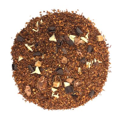 Rooibos 3 Pralinen und Toffee | Rooibos mit Karamell, dunkler Schokolade, weißer Schokolade und Kakao