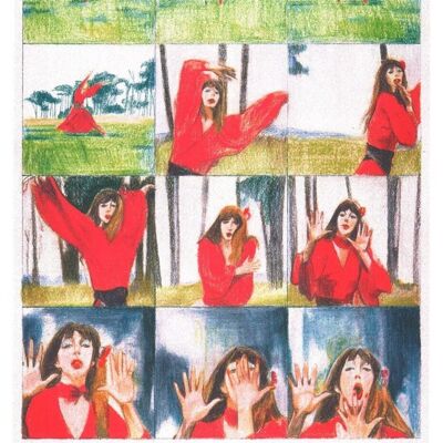 Affiche Kristina Tzekova - Kate Bush Wuthering Heights