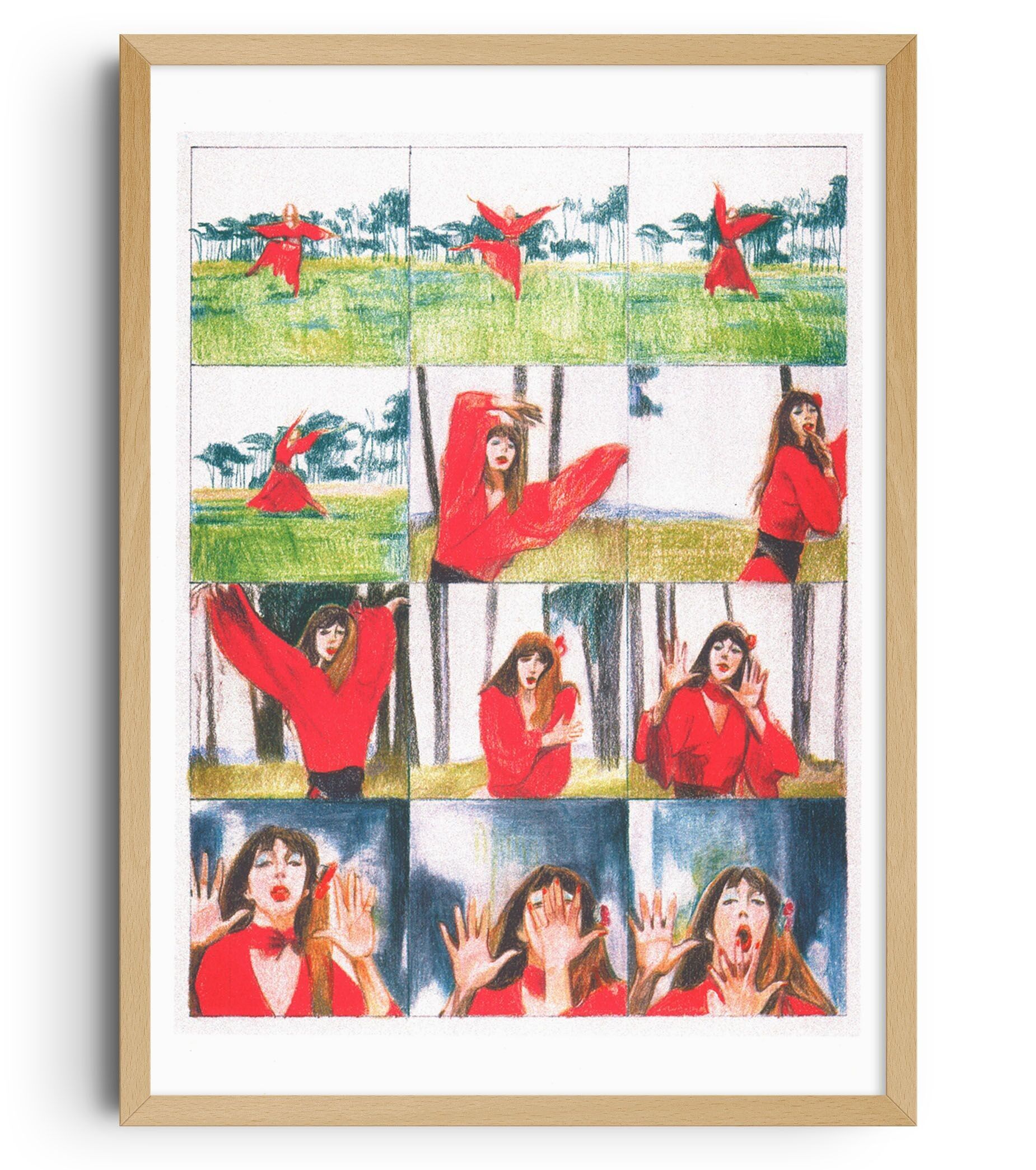 Poster Kristina Tzekova - Kate Bush Cime tempestose