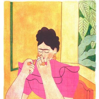 Affiche Morgane Fadanelli - Frida Kahlo
