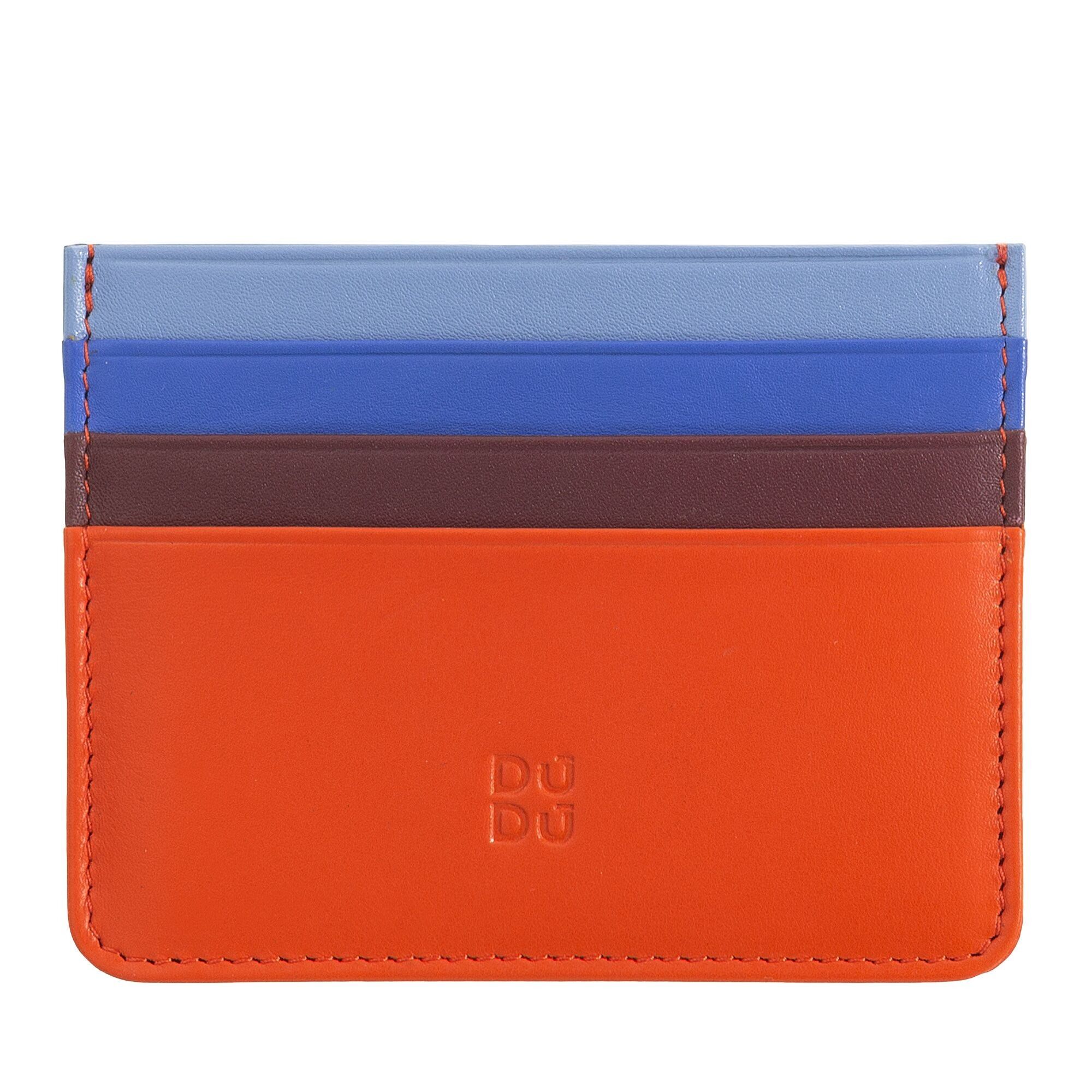 DUDU Porta carte di credito piccolo multicolore arancione