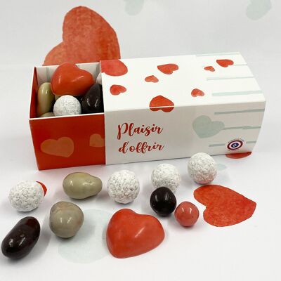 CHOCODIC - COFFRET NOVA ASSORTIMENT DE CHOCOLAT FORMAT MM 10X5cm - COEUR CHOCOLAT SAINT VALENTIN