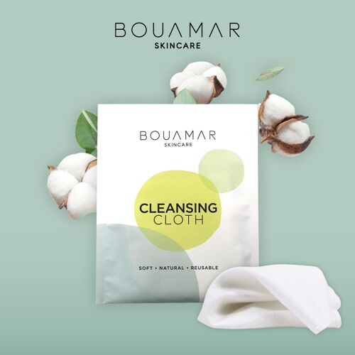 CLEANSING CLOTHS 7 Stück - Gesichtstücher zum Reinigen und Abschminken, 100% Baumwolle, waschbar + nachhaltig