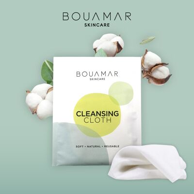 CLEANSING CLOTHS 7 pieces - facial tissues for cleaning and make-up removal, 100% cotton, washable + sustainable