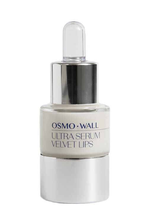 Osmowall - Osmo Ultra Serum Velvet Lips, Siero Labbra Ultra concentrato. Per Idratare e levigare labbra secche, screpolate e prevenire le rughe del contorno labbra. Unisex - 15 ml