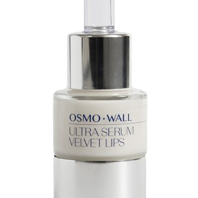 Osmowall - Osmo Ultra Serum Velvet Lips, Ultrakonzentriertes Lippenserum. Um trockene, spröde Lippen mit Feuchtigkeit zu versorgen und zu glätten und Falten um die Lippen herum vorzubeugen. Unisex - 15 ml